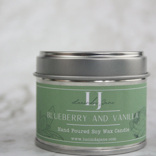 Blueberry and Vanilla Soy Candle