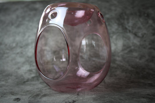 Pink Glass Wax Melt Burner